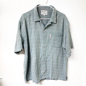 Columbia‎ Mens Button Down Plaid Short Sleeve Shirt Size XL